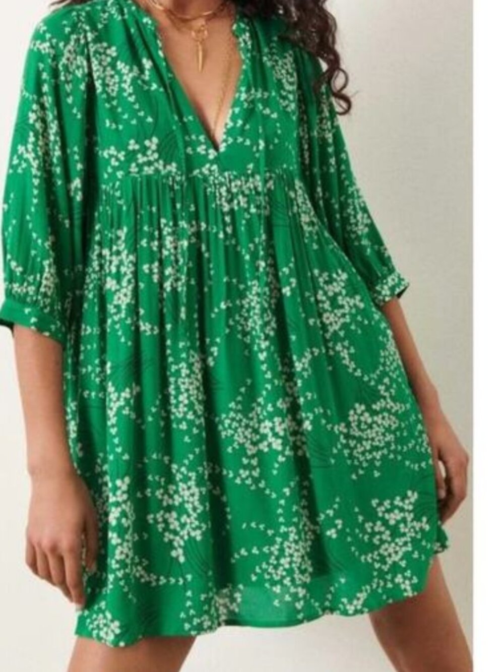 BA&SH Paris Ogaia Floral Bohemian Mini Dress
